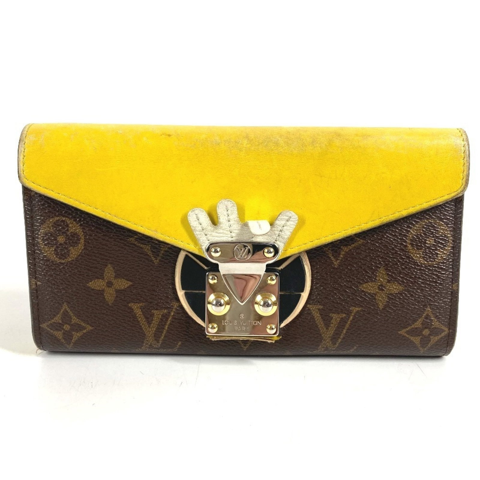 Louis Vuitton M60790 Monogram Tribal Mask Portefeuille Sarah Long Brown Canvas Wallet for Men or: Louis Vuitton M60790 Monogram Tribal Mask Portefeuille Sarah Long Brown Canvas Wallet for Men or Women A stylish and unique accessory for the modern traveler, this Louis Vuitton M60790 Monogram Tribal