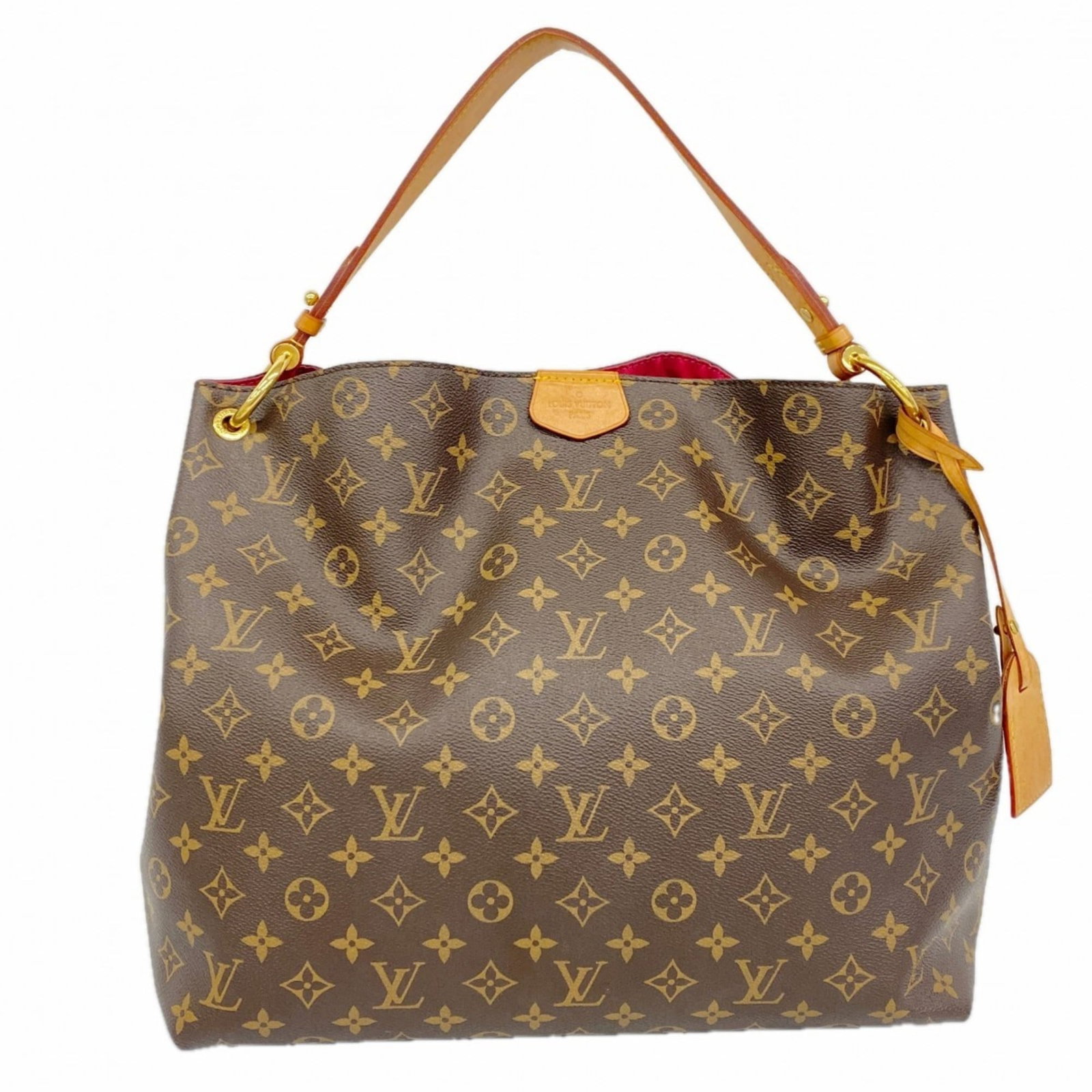 Bag Louis Vuitton Shoulder: Bag Louis Vuitton Shoulder A pre-owned Louis Vuitton shoulder bag in Pivoine, boasting classic LV monogram pattern and sleek design, with a spacious interior perfect for daily essentials. With its tim