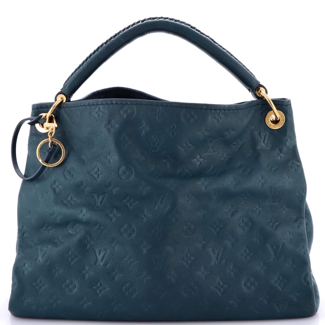 Louis Vuitton Artsy Handbag - Monogram Empreinte Leather MM: Louis Vuitton Artsy Handbag - Monogram Empreinte Leather MM Experience the timeless elegance of Louis Vuitton's iconic Artsy Handbag, boasting the signature Monogram Empreinte Leather MM in rich blue