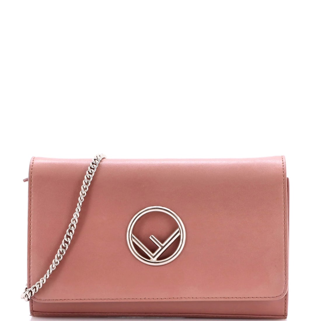 Leather Fendi Kan I F Wallet on Chain: Leather Fendi Kan I F Wallet on Chain A true luxury find, this Fendi Kan I F Wallet on Chain is a stylish and sophisticated accessory that exudes high-end elegance. With its signature pink leather ext