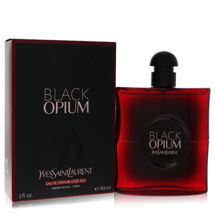 Yves Saint Laurent Black Opium Eau de Parfum Spray (Over Red): Yves Saint Laurent Black Opium Eau de Parfum Spray (Over Red) Experience the seductive allure of Yves Saint Laurent Black Opium, a rich and intense eau de parfum that wraps you in its dark, velvety sc