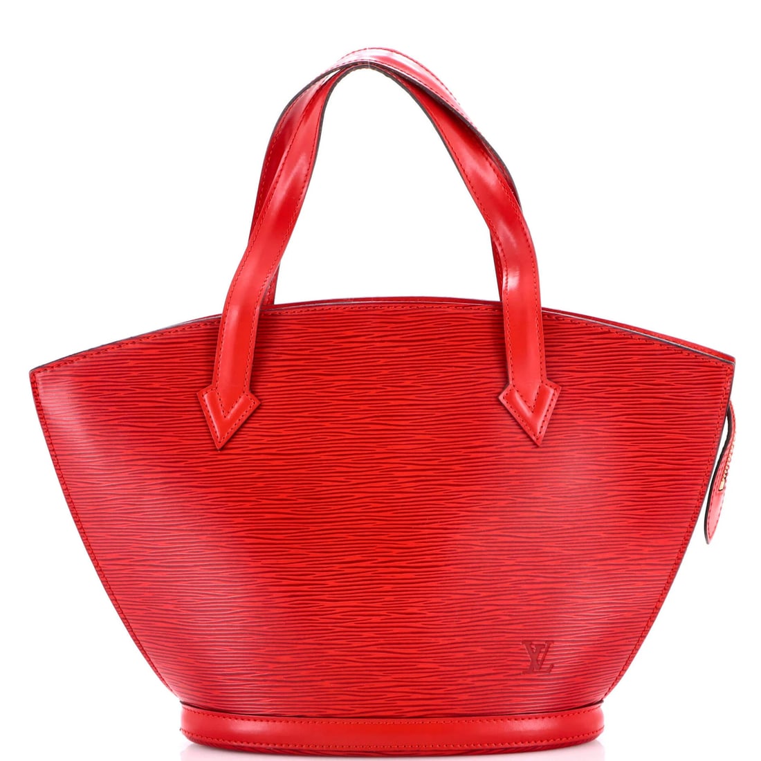 Louis Vuitton Saint Jacques Epi Leather Handbag: Louis Vuitton Saint Jacques Epi Leather Handbag A rare opportunity to own a true luxury icon, this Louis Vuitton Saint Jacques Epi Leather Handbag boasts the iconic red exterior and rich suede interio
