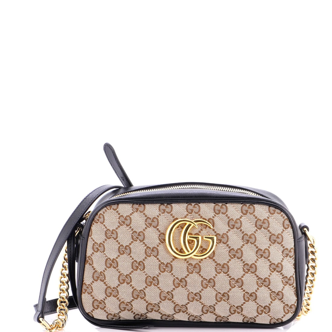 Gucci GG Marmont Small Diagonal Quilted Canvas Leather Shoulder Bag (1 of 5)