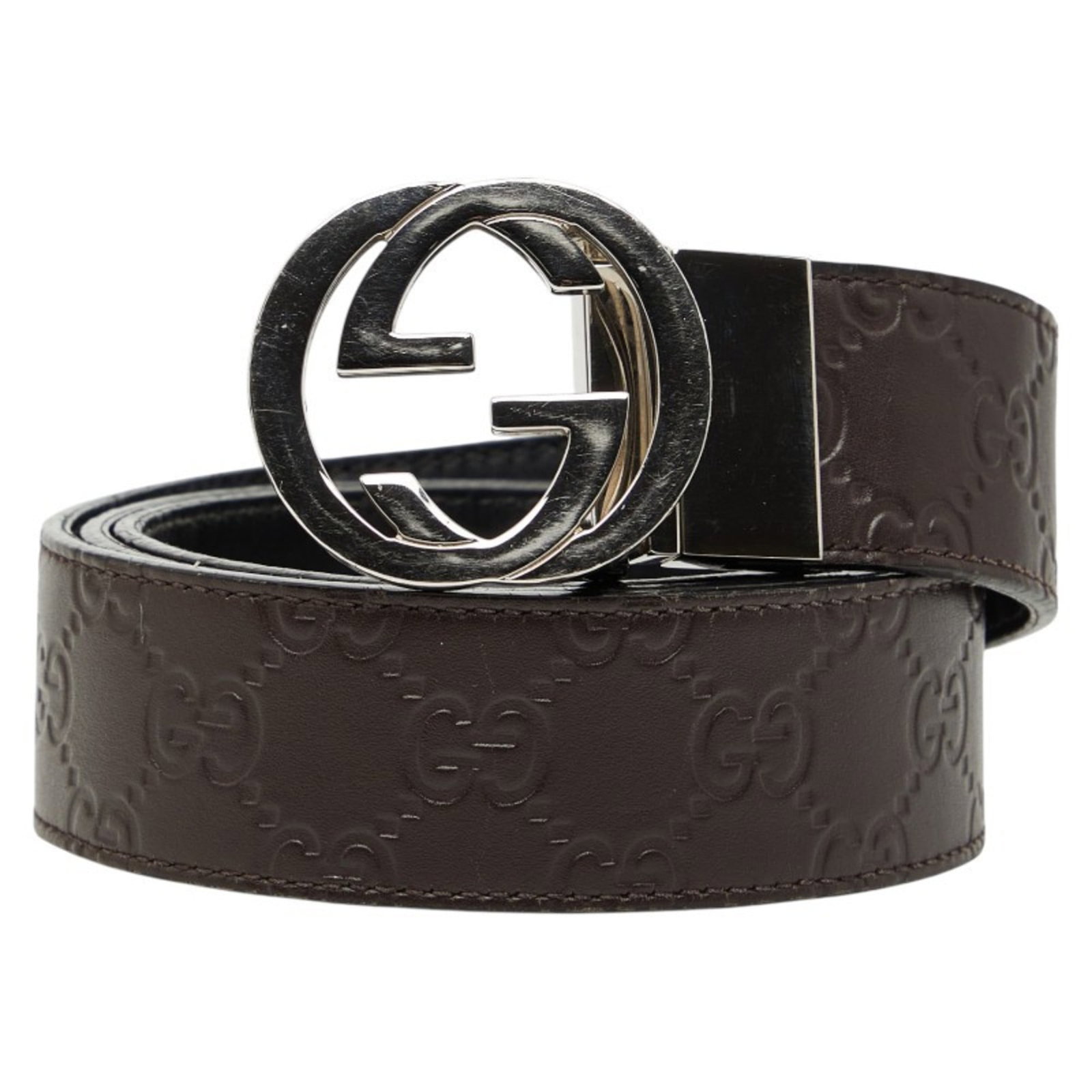 Belt Gucci Standard: Belt Gucci Standard A classic Gucci standard belt, this timeless piece boasts rich brown leather and a sleek design that exudes sophistication. With its adjustable length of 35.62-39.56 inches, it's p