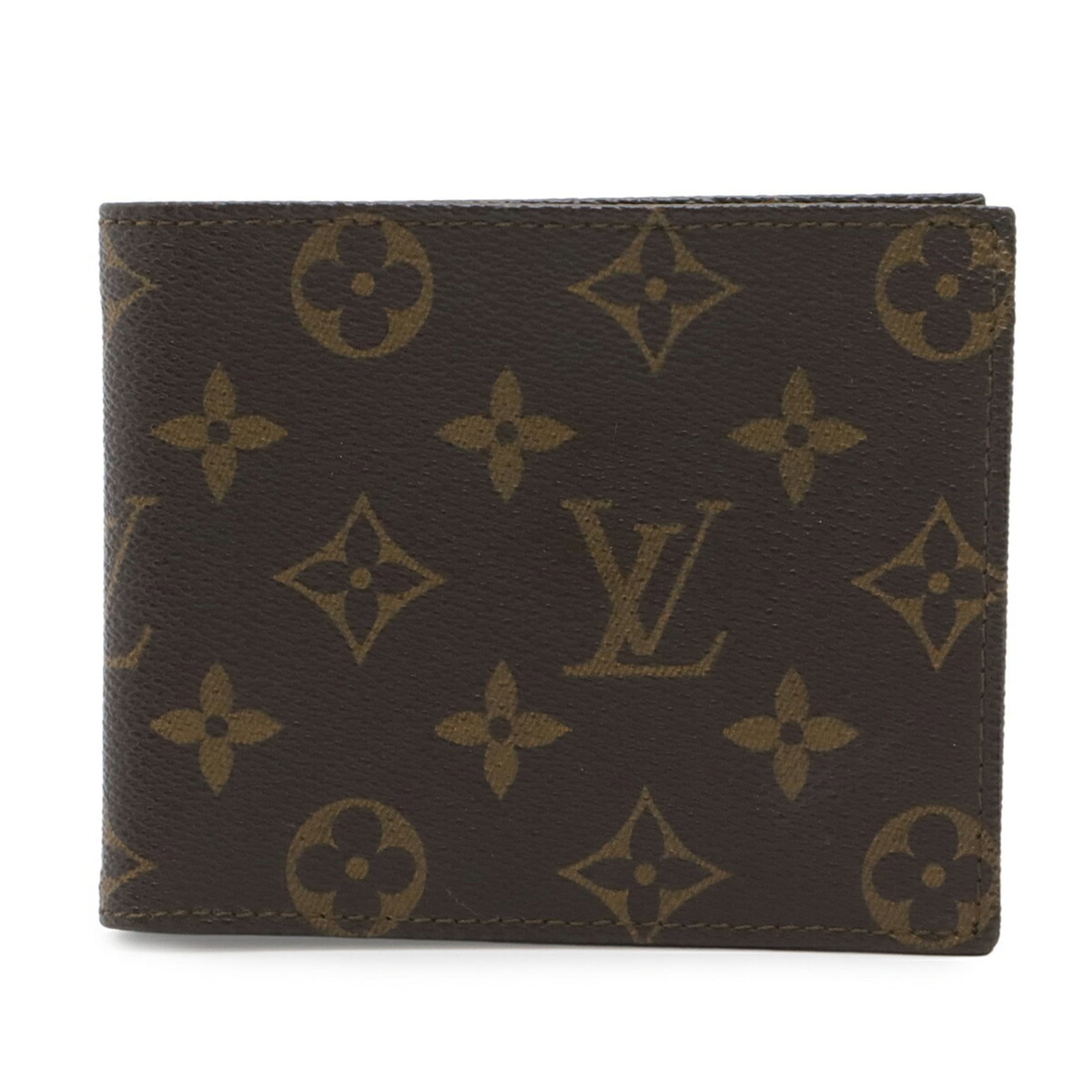 Louis Vuitton Bi-Fold Monogram Wallet: Louis Vuitton Bi-Fold Monogram Wallet A classic Louis Vuitton bi-fold wallet, adorned with the iconic monogram pattern, adds a touch of timeless elegance to any outfit. With its durable brown leather