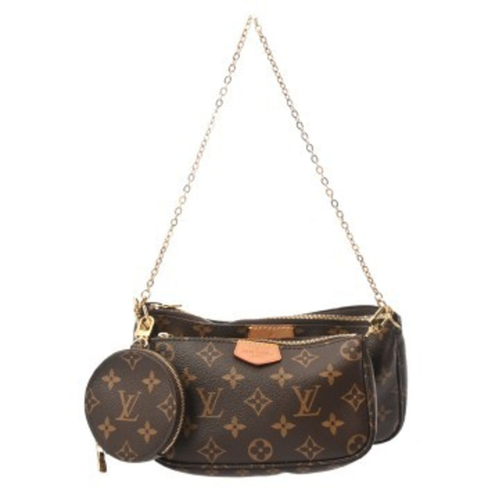 Louis Vuitton Monogram Pochette Pouch Shoulder Bag: Louis Vuitton Monogram Pochette Pouch Shoulder Bag A timeless and iconic accessory for the modern woman, this Louis Vuitton Monogram Pochette Pouch Shoulder Bag boasts the brand's signature monogram