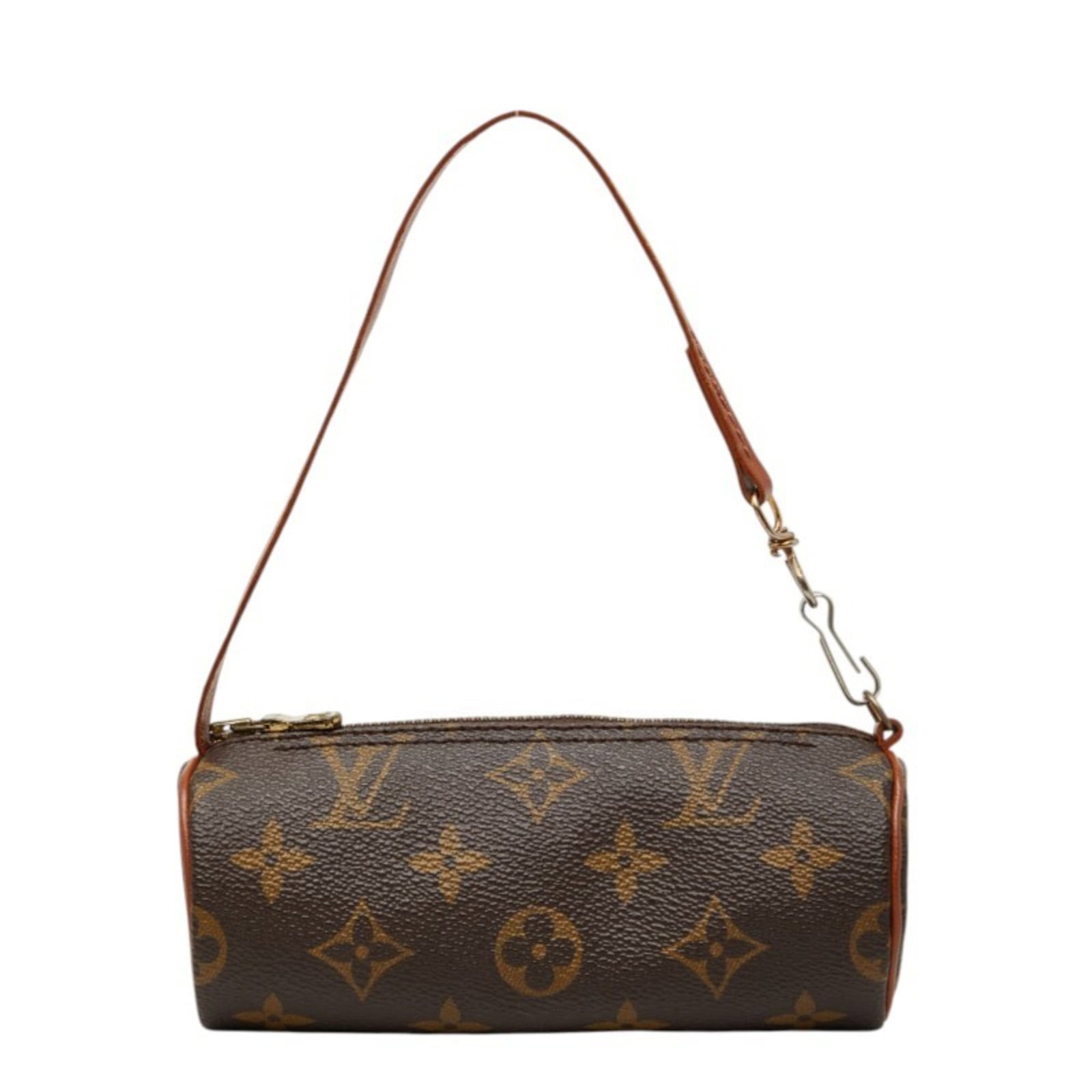 Louis Vuitton Pouch in PVC and Leather: Louis Vuitton Pouch in PVC and Leather A stylish and versatile Louis Vuitton pouch, perfect for adding a touch of luxury to your daily essentials. Made from high-quality PVC and leather, this classic