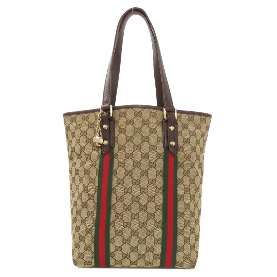 Gucci GG Shelly Line Canvas Tote Bag: Gucci GG Shelly Line Canvas Tote Bag Elevate your everyday style with the iconic Gucci GG Shelly Line Canvas Tote Bag, crafted from high-quality canvas in rich brown hues that add warmth and sophistic
