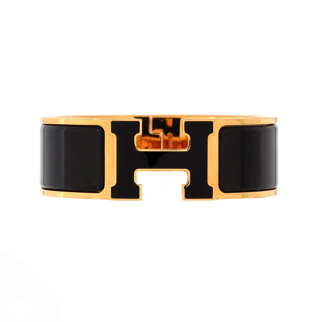 Hermes Clic H Bracelet in Enamel and Wide (1 of 3)