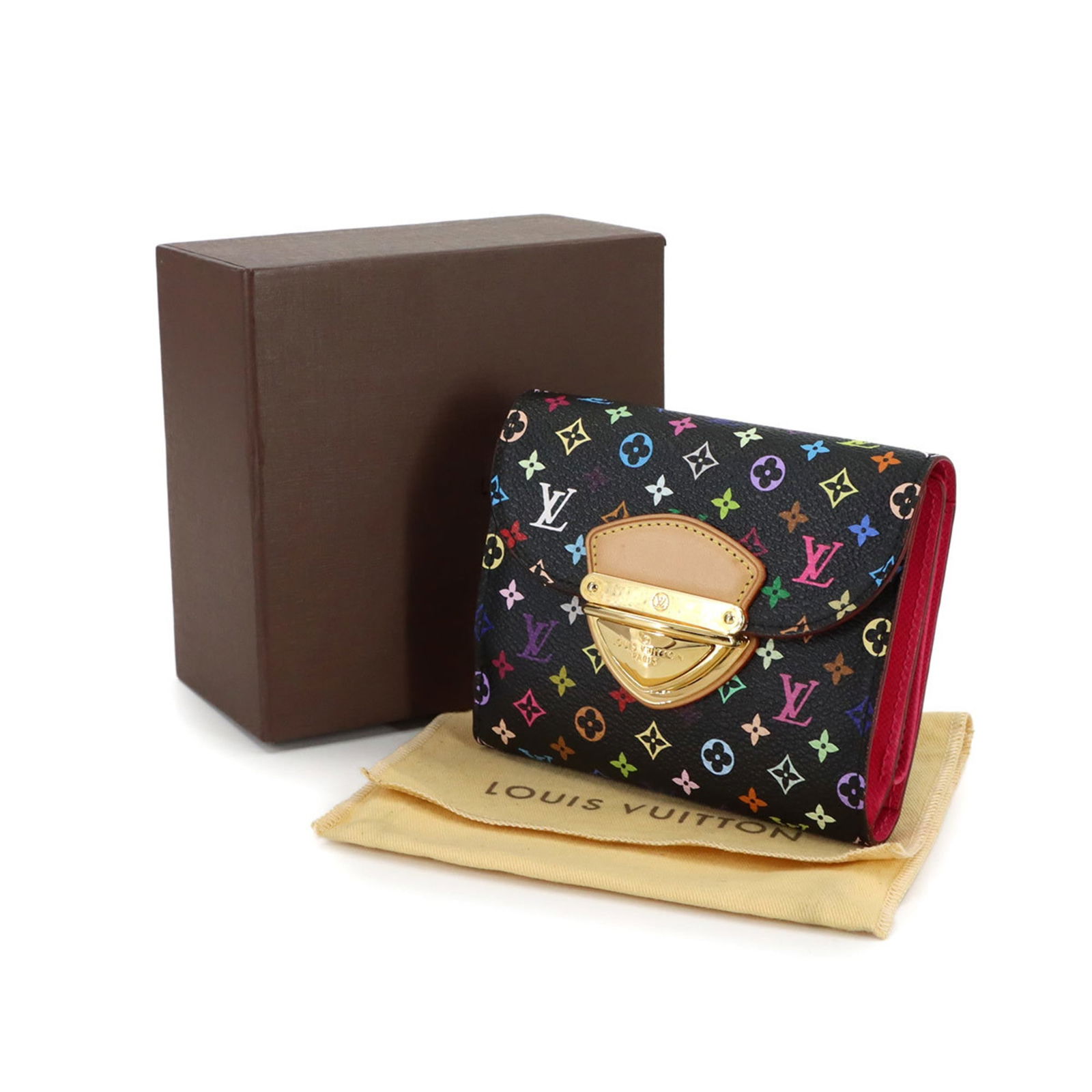 Louis Vuitton Tri-Fold Monogram Multicolore Wallet: Louis Vuitton Tri-Fold Monogram Multicolore Wallet Elevate your everyday style with the iconic Louis Vuitton Tri-Fold Monogram Multicolore Wallet, boasting the signature multicolored monogram pattern
