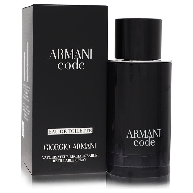 Armani Code Cologne By Giorgio Eau De Toilette Spray Refillable: Armani Code Cologne By Giorgio Eau De Toilette Spray Refillable Experience the sophisticated charm of Giorgio Armani's iconic Code cologne, now available in refillable form. With its 400ml eau de toil