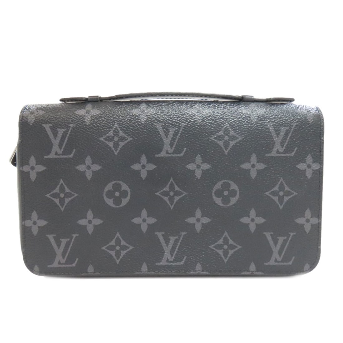 Louis Vuitton Monogram Eclipse M61698 XL Business Bag: Louis Vuitton Monogram Eclipse M61698 XL Business Bag Experience the epitome of luxury with this stunning Louis Vuitton Monogram Eclipse M61698 XL Business Bag, crafted from rich black monogram eclips