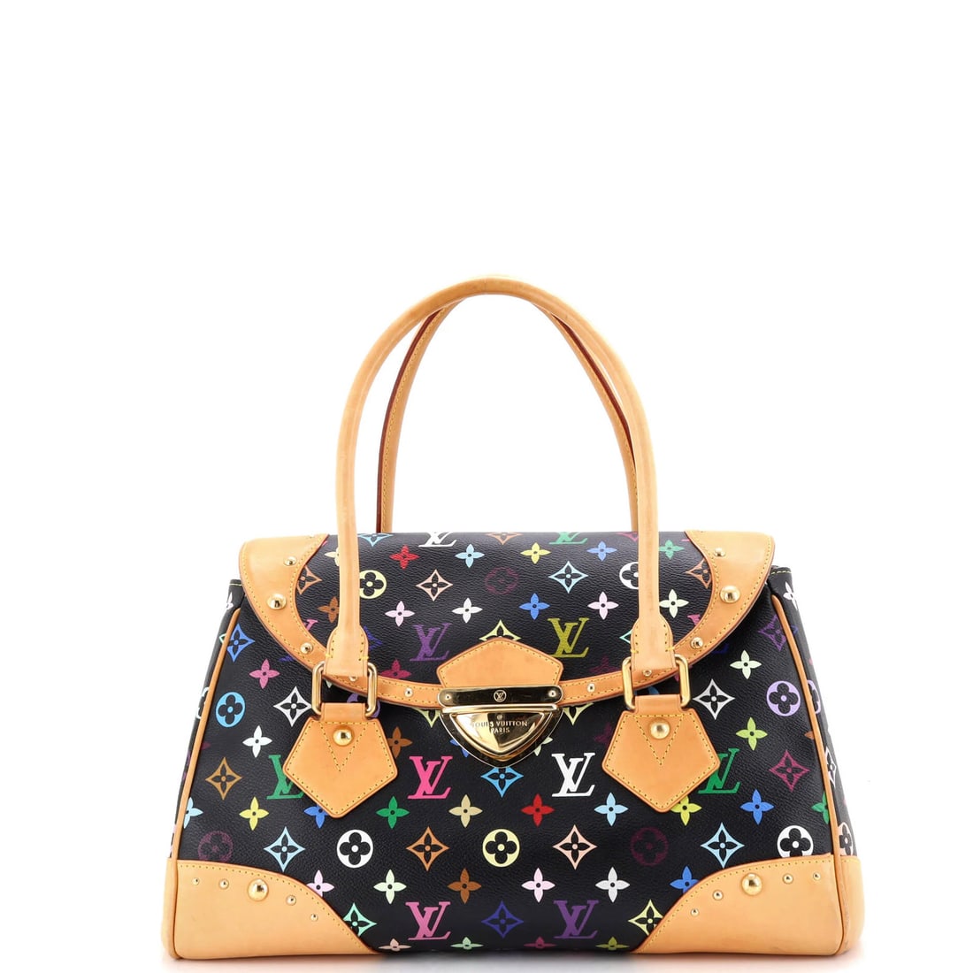 Louis Vuitton Beverly GM Monogram Multicolor Handbag: Louis Vuitton Beverly GM Monogram Multicolor Handbag A vibrant and eclectic Louis Vuitton Beverly GM Monogram Multicolor Handbag, boasting a unique blend of bold colors and classic design elements. Wi