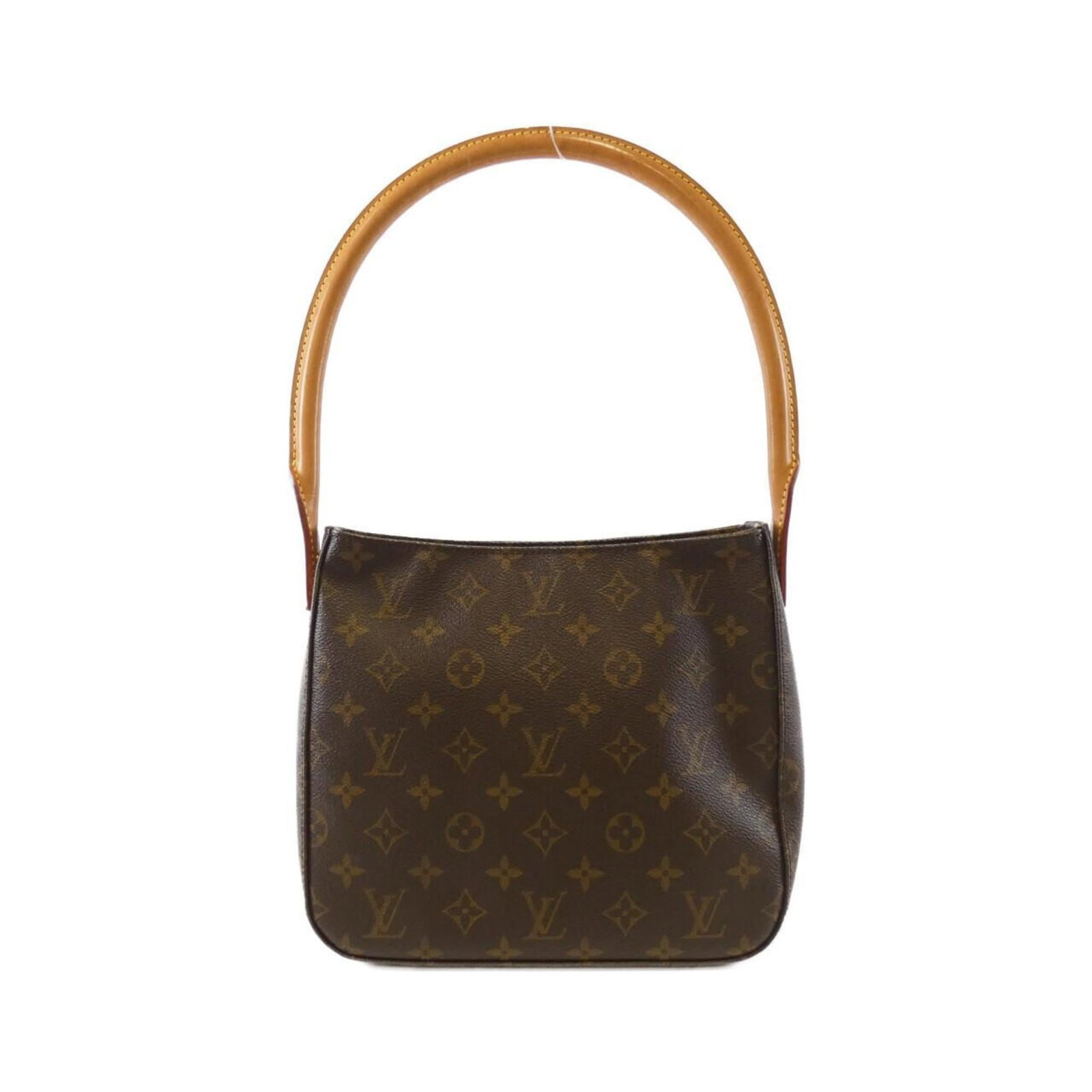 Louis Vuitton Coated Canvas Shoulder Bag: Louis Vuitton Coated Canvas Shoulder Bag A stylish and timeless piece, this Louis Vuitton Coated Canvas Shoulder Bag boasts a classic maroon hue and gold hardware, adding a touch of sophistication to