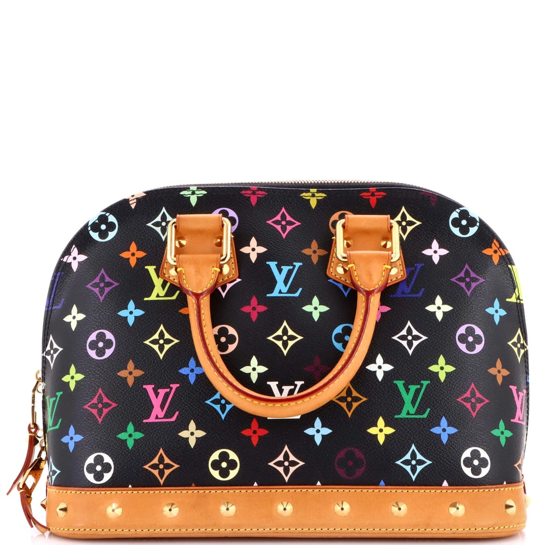 Louis Vuitton Alma NM Multicolor Monogram Handbag: Louis Vuitton Alma NM Multicolor Monogram Handbag The Louis Vuitton Alma NM Multicolor Monogram Handbag is a vibrant and eclectic statement piece, boasting a unique multicolor monogram pattern on its
