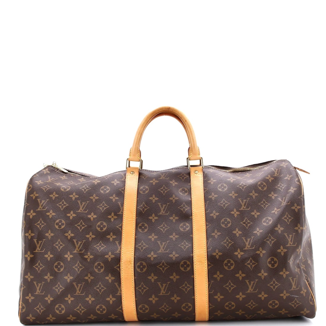 Louis Vuitton Keepall Bag - Monogram Canvas 55: Louis Vuitton Keepall Bag - Monogram Canvas 55 A timeless piece of luxury, the Louis Vuitton Keepall Bag in Monogram Canvas 55 is a stylish and practical choice for any occasion. With its classic desi