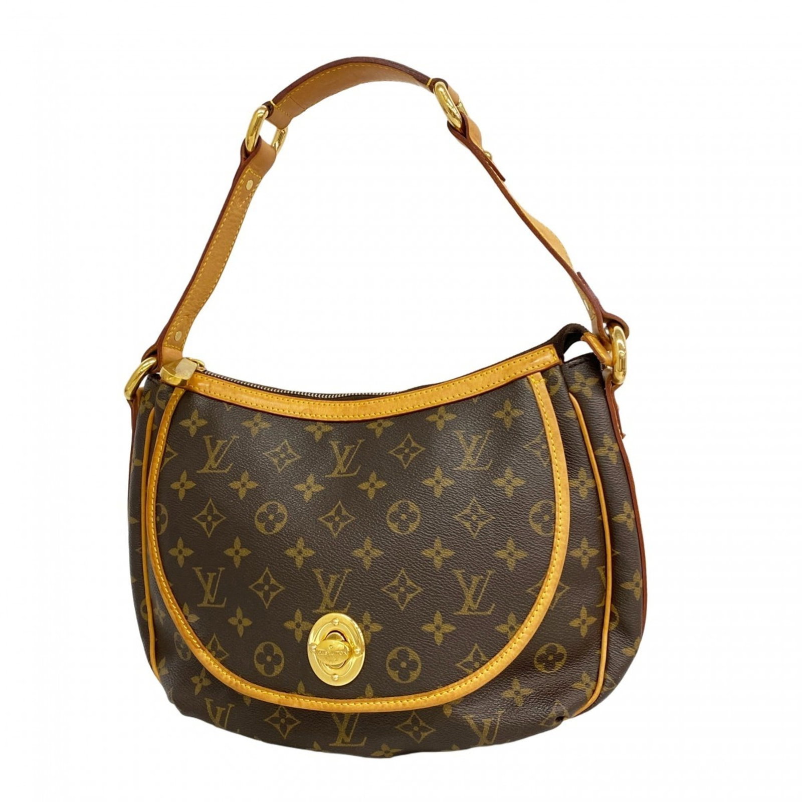 Bag Louis Vuitton Shoulder: Bag Louis Vuitton Shoulder A timeless piece from the iconic Louis Vuitton brand, this brown shoulder bag boasts classic craftsmanship and elegant design. With its spacious interior and sturdy structur