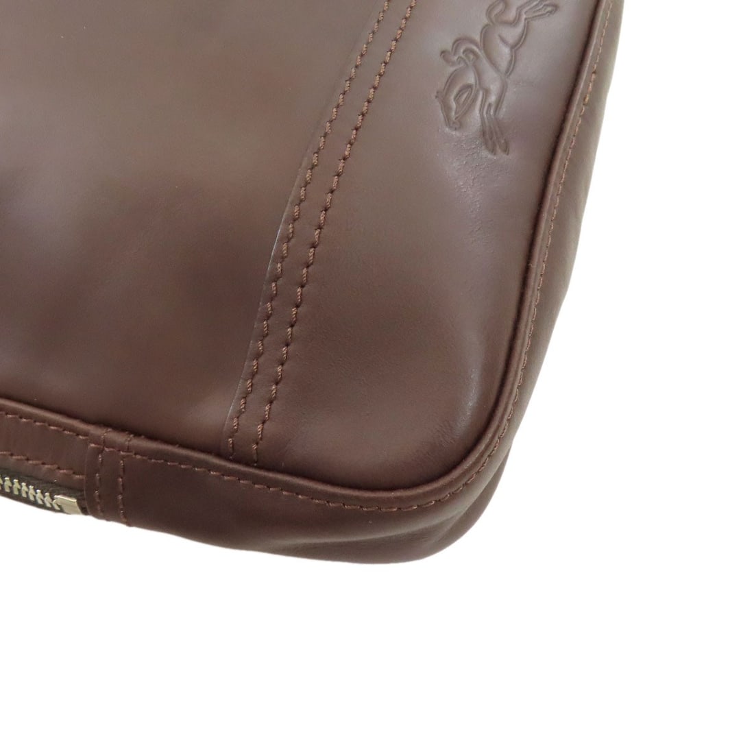 Longchamp Logo Leather Shoulder Bag - 16