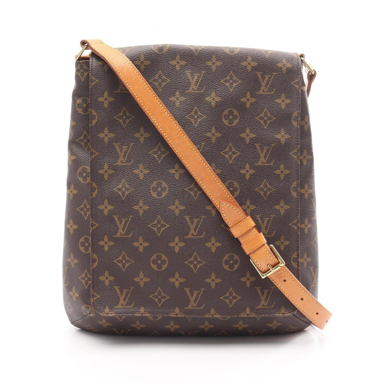 Louis Vuitton Coated Canvas Shoulder Bag in Leather: Louis Vuitton Coated Canvas Shoulder Bag in Leather A timeless and sophisticated shoulder bag, this Louis Vuitton Coated Canvas in Leather is a masterclass in understated luxury. With its classic brow