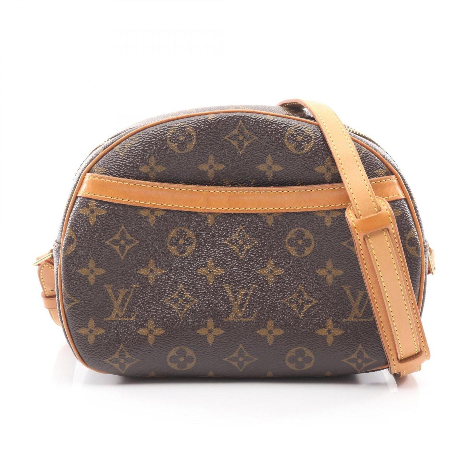 Louis Vuitton Coated Canvas Shoulder Bag in Leather: Louis Vuitton Coated Canvas Shoulder Bag in Leather A timeless piece from the iconic Louis Vuitton brand, this brown leather shoulder bag boasts classic monogram detailing and a durable coated canvas
