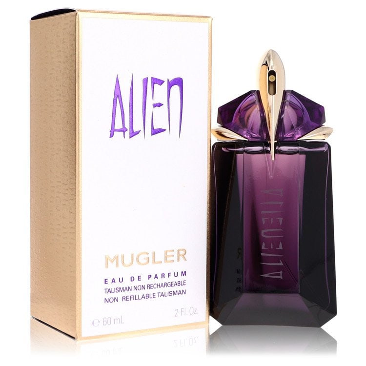 Thierry Mugler Alien Eau de Parfum Spray: Thierry Mugler Alien Eau de Parfum Spray Experience the iconic Alien fragrance by Thierry Mugler, a timeless and daring scent that embodies femininity and sophistication. This 2 oz Eau de Parfum Spray