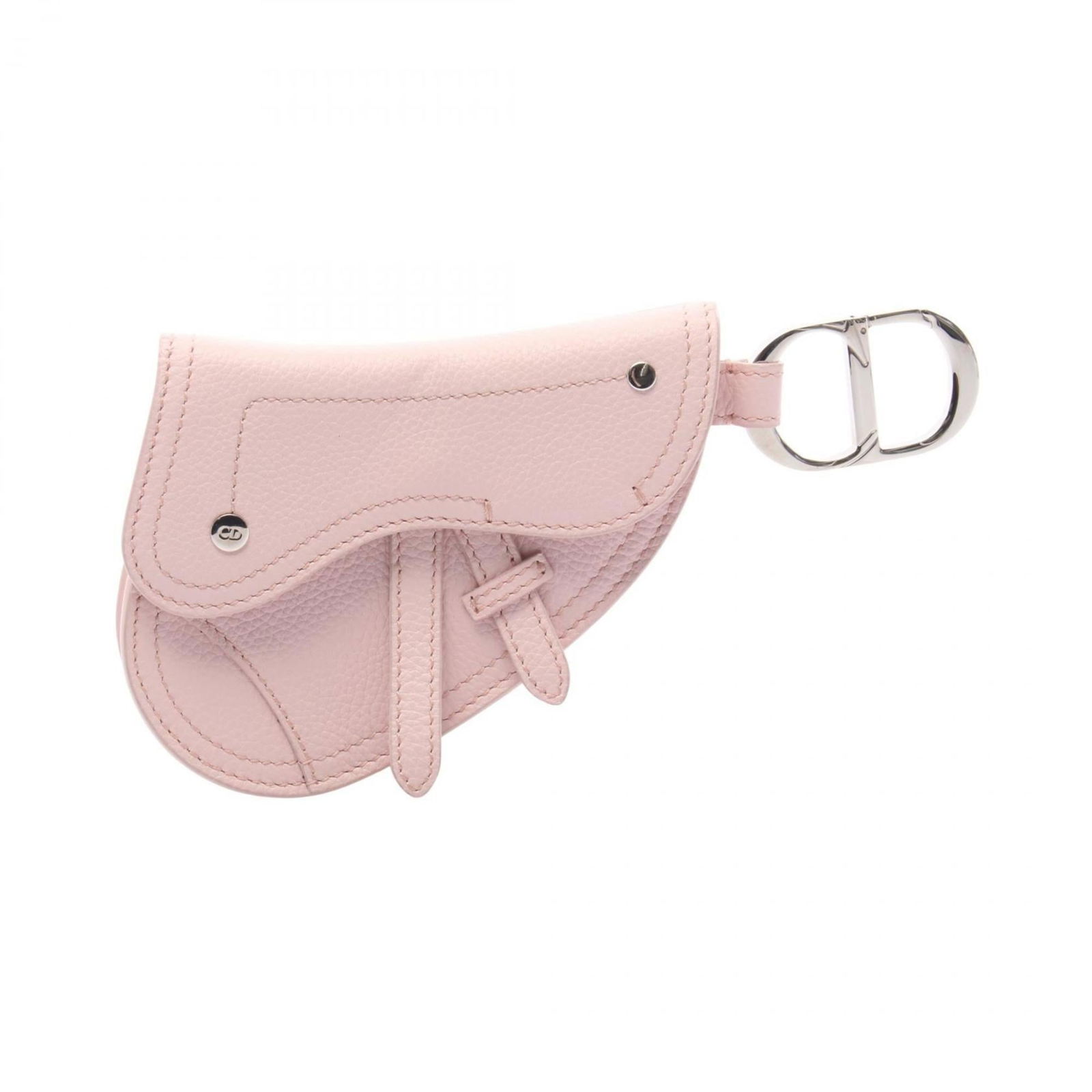 Christian Dior Leather Pouch: Christian Dior Leather Pouch A stunning pink leather pouch from Christian Dior, this elegant accessory is perfect for adding a touch of sophistication to any outfit. With its classic design and premiu