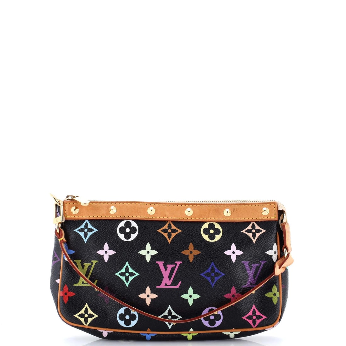 Multicolor Louis Vuitton Pochette Accessoires Monogram: Multicolor Louis Vuitton Pochette Accessoires Monogram A vibrant multicolor Louis Vuitton Pochette Accessoires Monogram clutch adds a pop of personality to any outfit, its unique canvas-coated exterio
