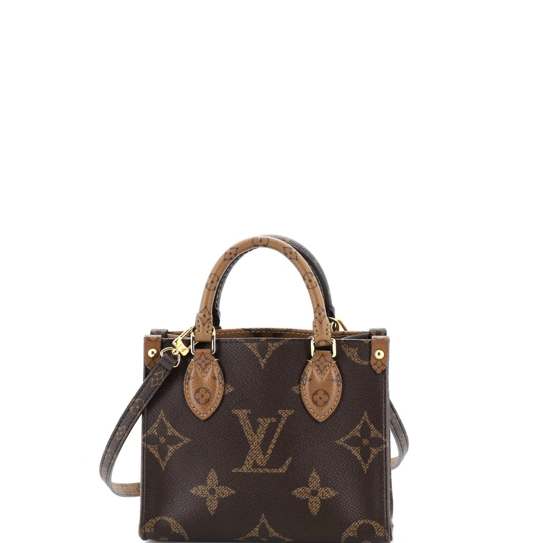 BB Louis Vuitton OnTheGo Tote Reverse Monogram Giant: BB Louis Vuitton OnTheGo Tote Reverse Monogram Giant The iconic Louis Vuitton OnTheGo Tote Reverse Monogram Giant BB is a stylish and practical accessory that combines classic design with modern funct