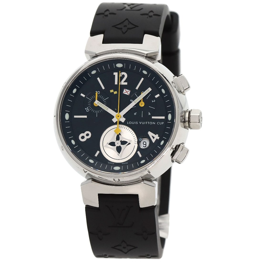 Rubber LOUIS VUITTON Tambour Lovely Cup Watches Q132G Stainless Steel/: Rubber LOUIS VUITTON Tambour Lovely Cup Watches Q132G Stainless Steel/ Experience the timeless elegance of LOUIS VUITTON with this stunning stainless steel Tambour Lovely Cup watch, boasting a sleek s