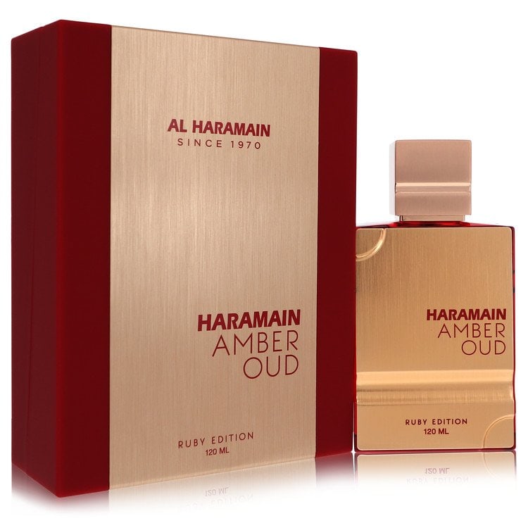 Al Haramain Amber Oud Ruby Eau de Parfum Spray for Unisex: Al Haramain Amber Oud Ruby Eau de Parfum Spray for Unisex Experience the timeless elegance of Al Haramain's Amber Oud Ruby Eau de Parfum Spray, a sophisticated unisex fragrance that combines rich ambe