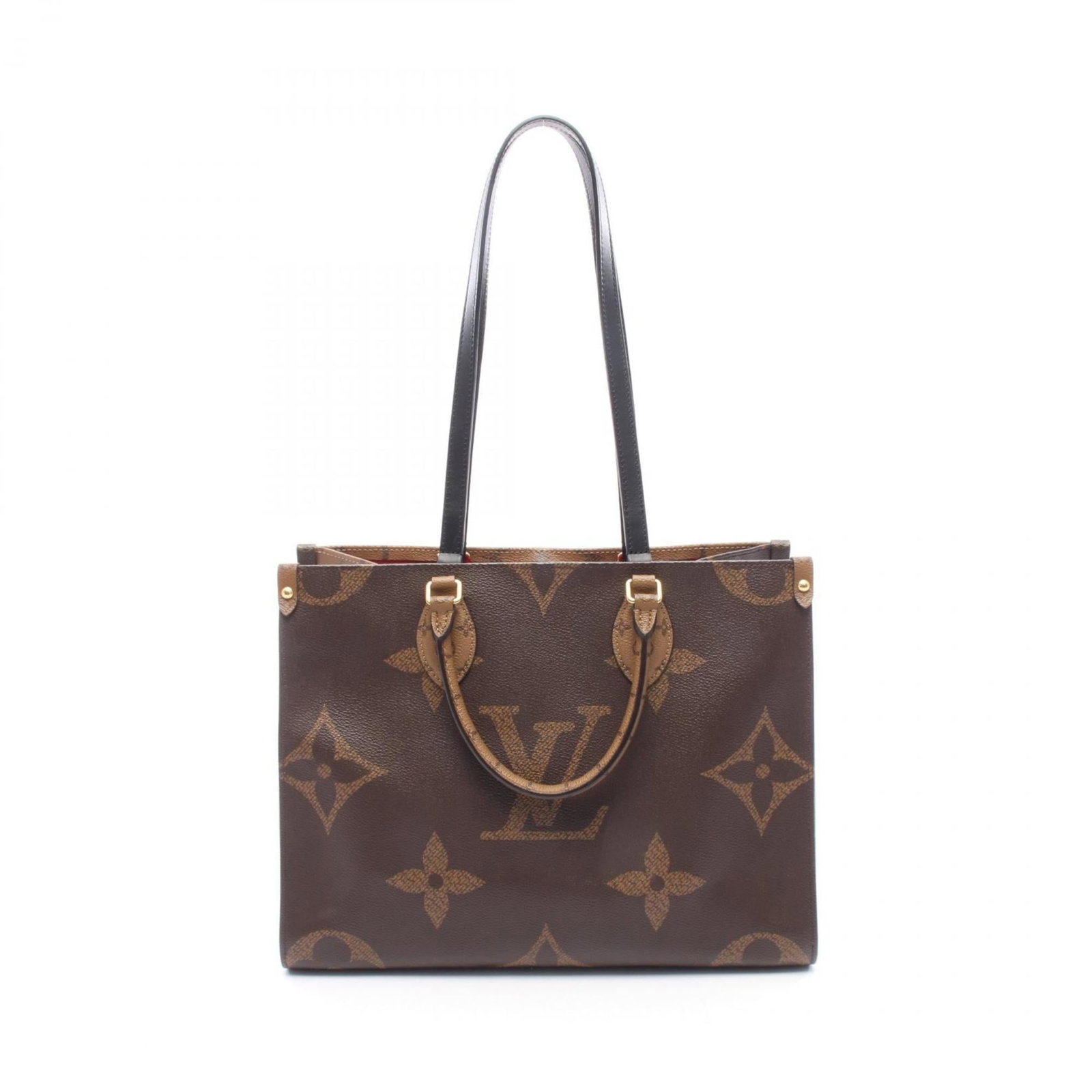 Louis Vuitton Coated Canvas Tote Bag in Leather: Louis Vuitton Coated Canvas Tote Bag in Leather Experience the timeless elegance of Louis Vuitton with this exquisite coated canvas tote bag in leather, boasting the iconic monogram pattern and premiu