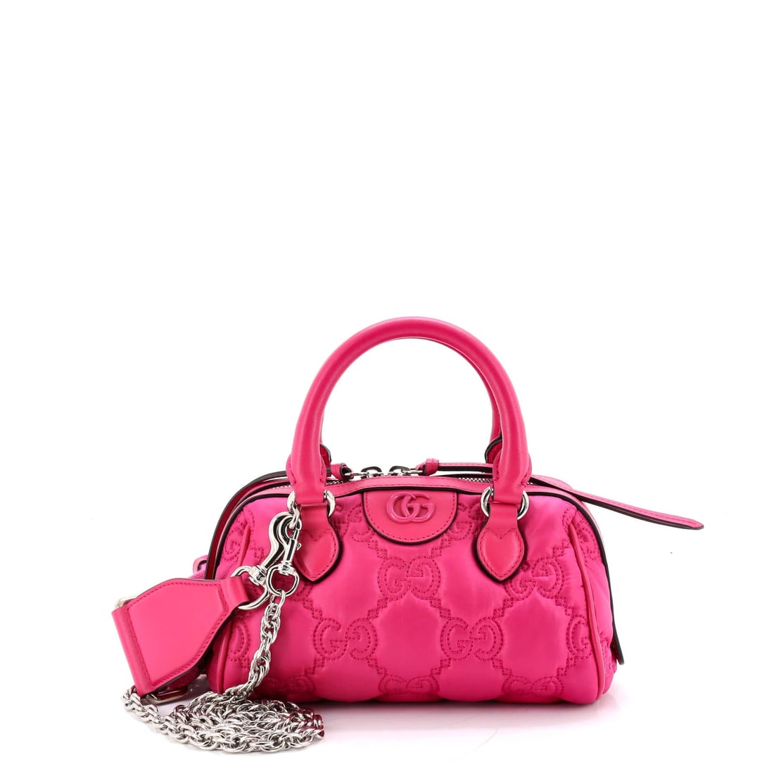 Gucci Ophidia Convertible Boston Top Handle Bag in Matelasse Nylon and Leather: Gucci Ophidia Convertible Boston Top Handle Bag in Matelasse Nylon and Leather Experience the ultimate in luxury and versatility with this stunning Gucci Ophidia Convertible Boston Top Handle Bag. Cra
