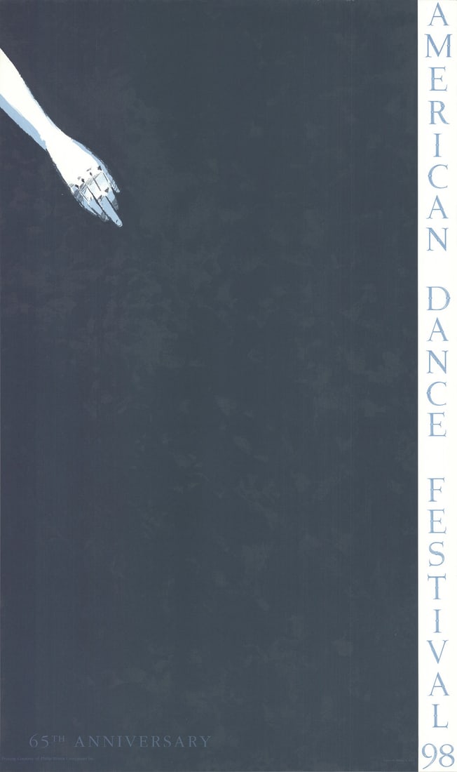 ALEX KATZ American Dance Festival 1998 SIGNED 59" x 35" Lithograph Pop Art: ALEX KATZ American Dance Festival 1998 SIGNED 59" x 35" Lithograph Pop Art A stunning lithograph by Alex Katz, American Dance Festival 1998 is a vibrant and dynamic representation of pop art at its fi