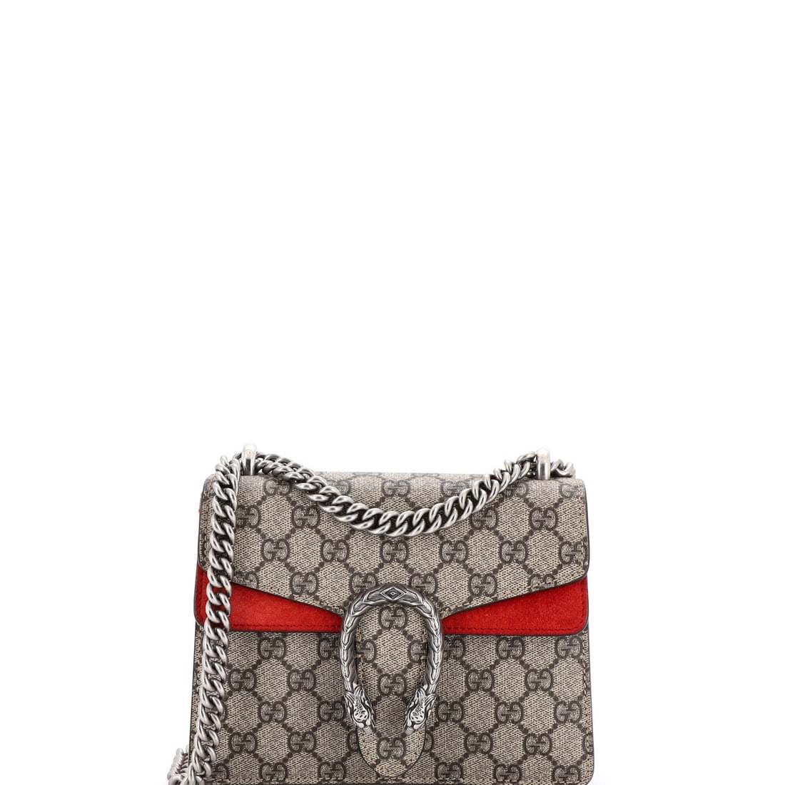 Gucci Mini Dionysus Bag in GG Coated Canvas: Gucci Mini Dionysus Bag in GG Coated Canvas The Gucci Mini Dionysus Bag in GG Coated Canvas is a stylish and versatile accessory that combines classic elegance with modern edge. With its signature int