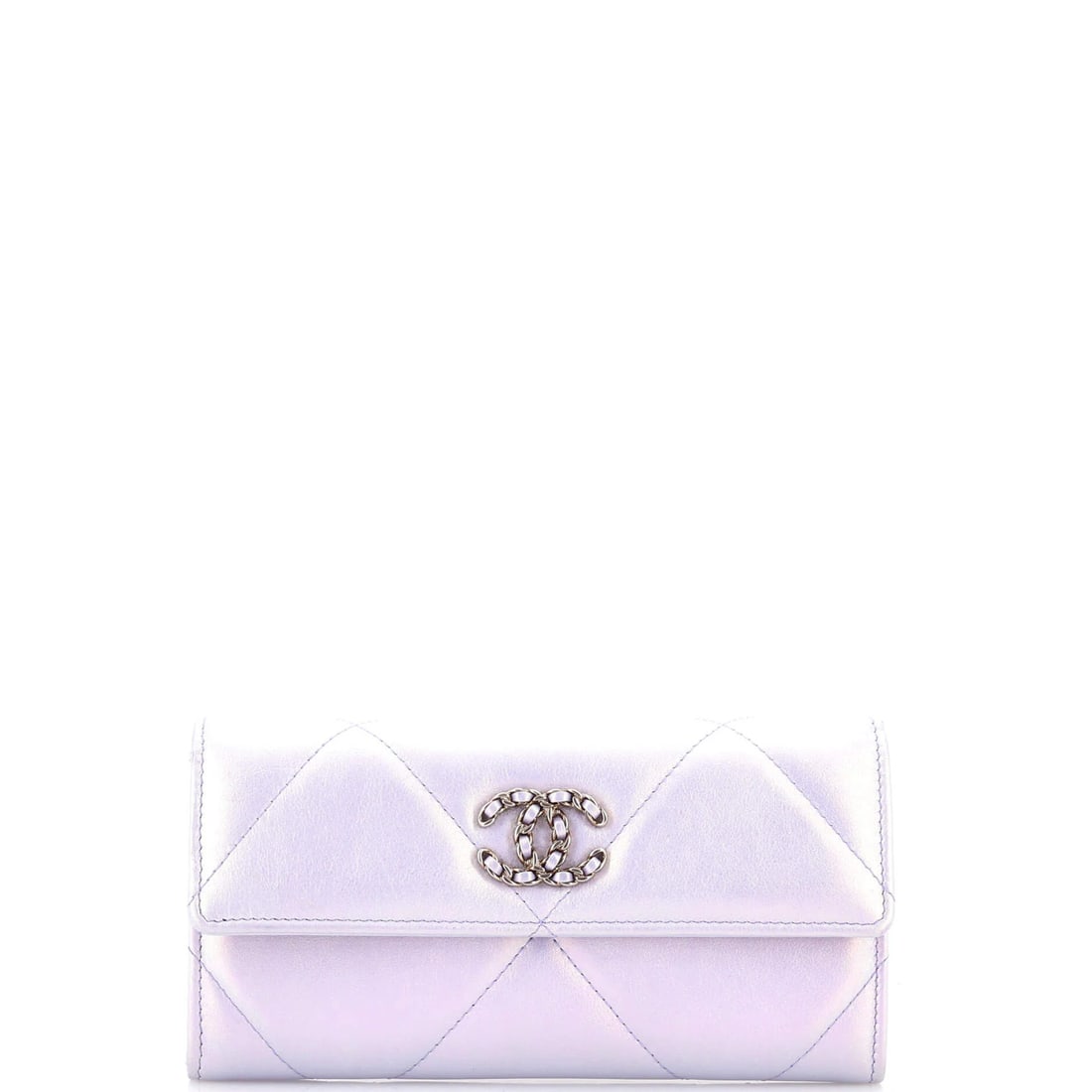 Chanel 19 Flap Quilted Lambskin Long Wallet: Chanel 19 Flap Quilted Lambskin Long Wallet A true investment piece, the Chanel 19 Flap Quilted Lambskin Long Wallet boasts timeless elegance with its iconic quilted design and luxurious lambskin