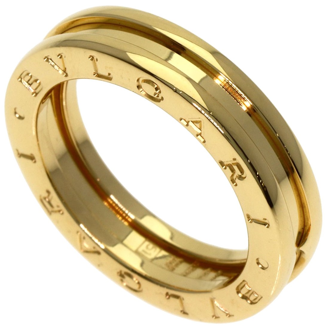 BVLGARI B.zero1 1-band #51 K18 Yellow Gold Ring: BVLGARI B.zero1 1-band #51 K18 Yellow Gold Ring The BVLGARI B.zero1 1-band ring is a masterclass in understated elegance, with its sleek K18 yellow gold band and Italian craftsmanship standing the tes
