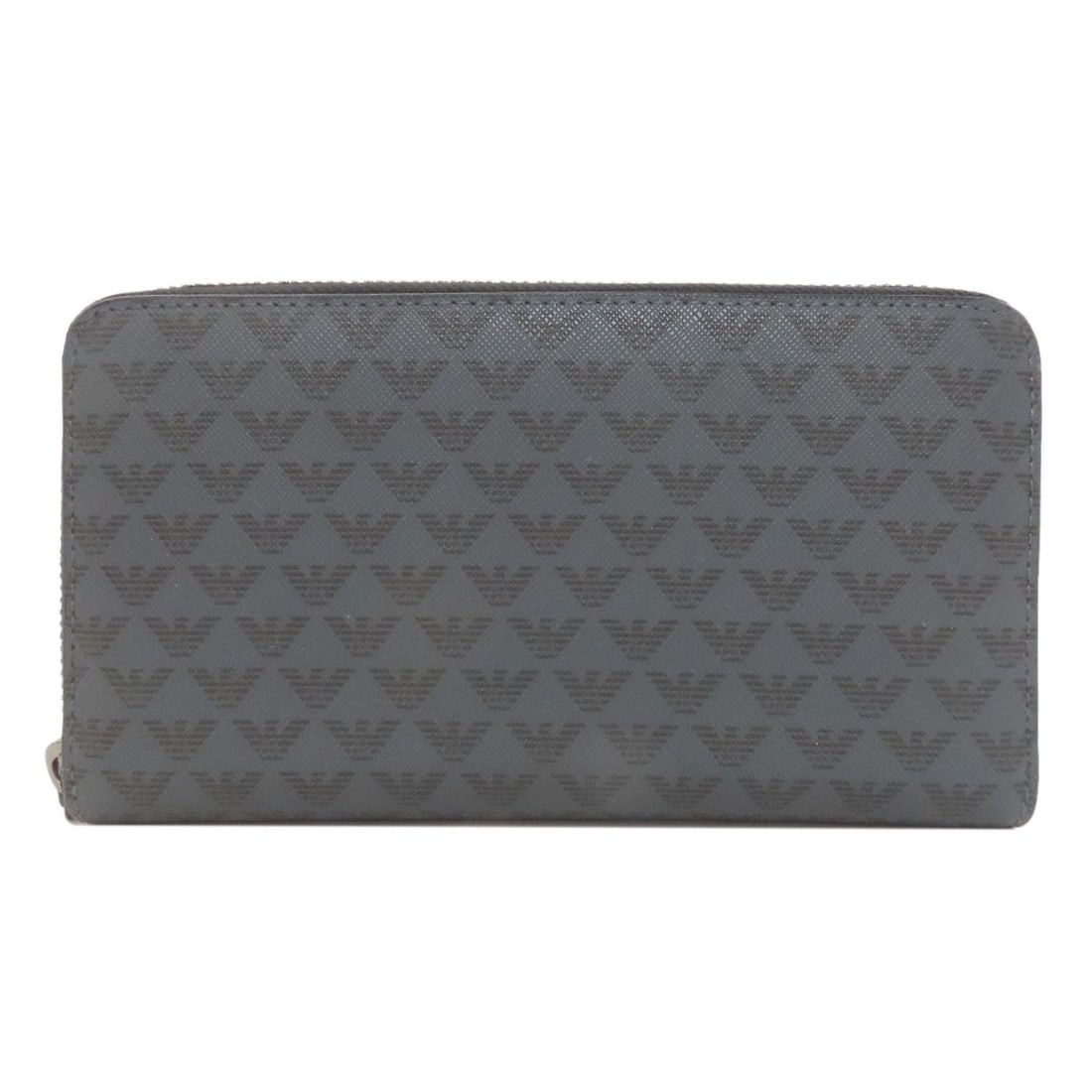Emporio Armani Logo Long Wallet with Coin Pocket in PVC: Emporio Armani Logo Long Wallet with Coin Pocket in PVC Elevate your everyday style with the Emporio Armani Logo Long Wallet, crafted from premium PVC material that exudes sophistication and durabilit