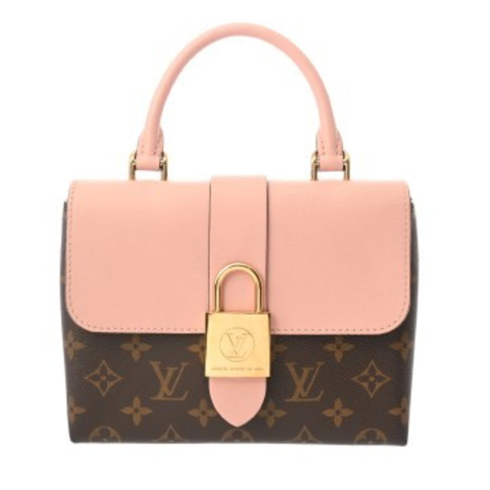 Louis Vuitton Monogram Handbag: Louis Vuitton Monogram Handbag Experience the timeless elegance of Louis Vuitton's iconic Monogram pattern in this beautiful Rose Poudre handbag. With its classic design, gold hardware, and spacious i