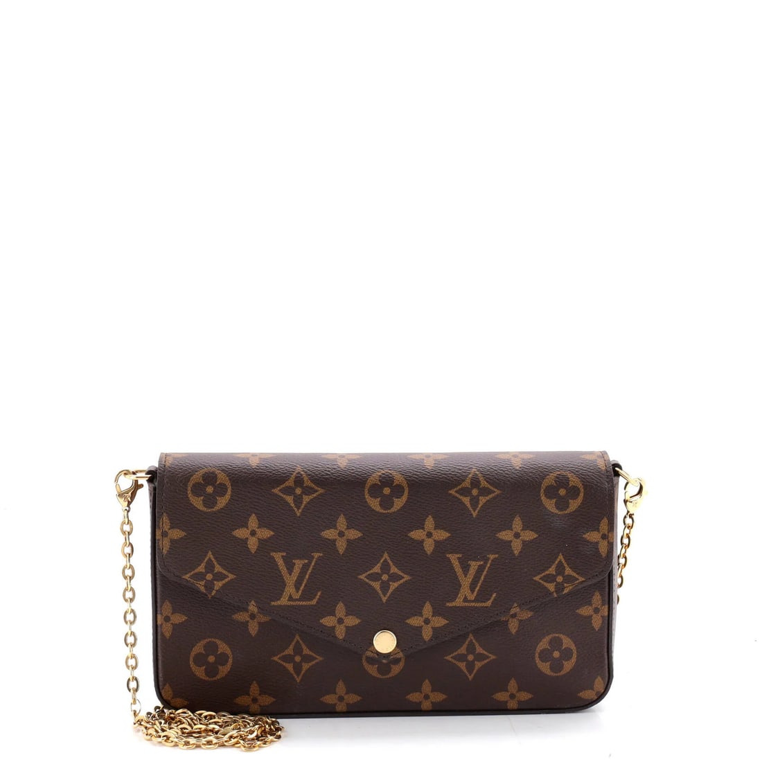 Canvas Louis Vuitton Felicie Pochette Monogram: Canvas Louis Vuitton Felicie Pochette Monogram Own the iconic style of Louis Vuitton with the Felicie Pochette Monogram, a timeless cross body bag that exudes elegance and sophistication. Crafted from