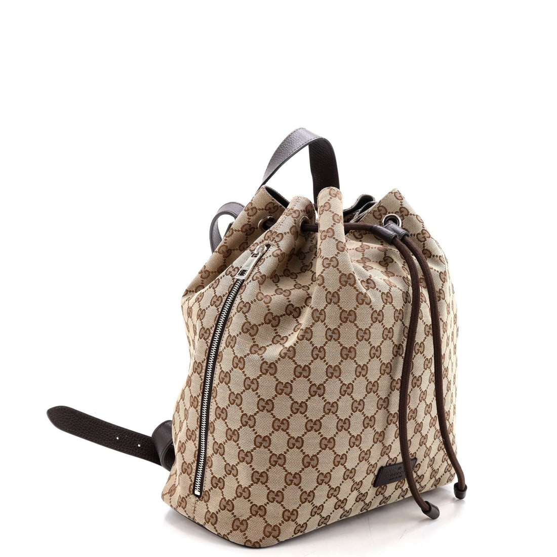 Gucci Medium GG Canvas Drawstring Backpack - 2
