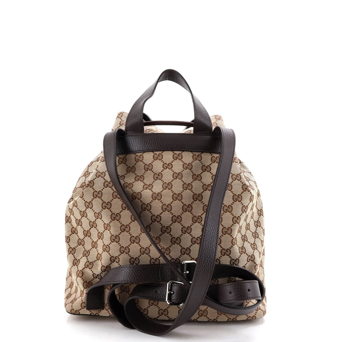 Gucci Medium GG Canvas Drawstring Backpack - 3