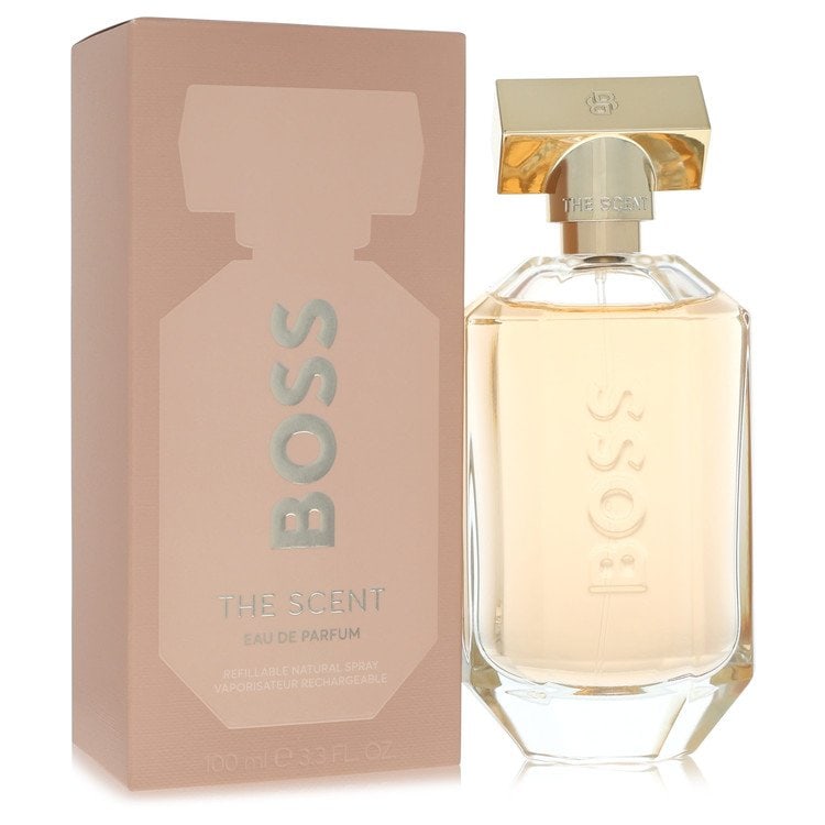 Hugo Boss Eau De Parfum Refillable Spray - The Scent Perfume by Boss: Hugo Boss Eau De Parfum Refillable Spray - The Scent Perfume by Boss Experience the timeless elegance of Hugo Boss The Scent Perfume with its 500ml refillable spray bottle, perfect for those who love