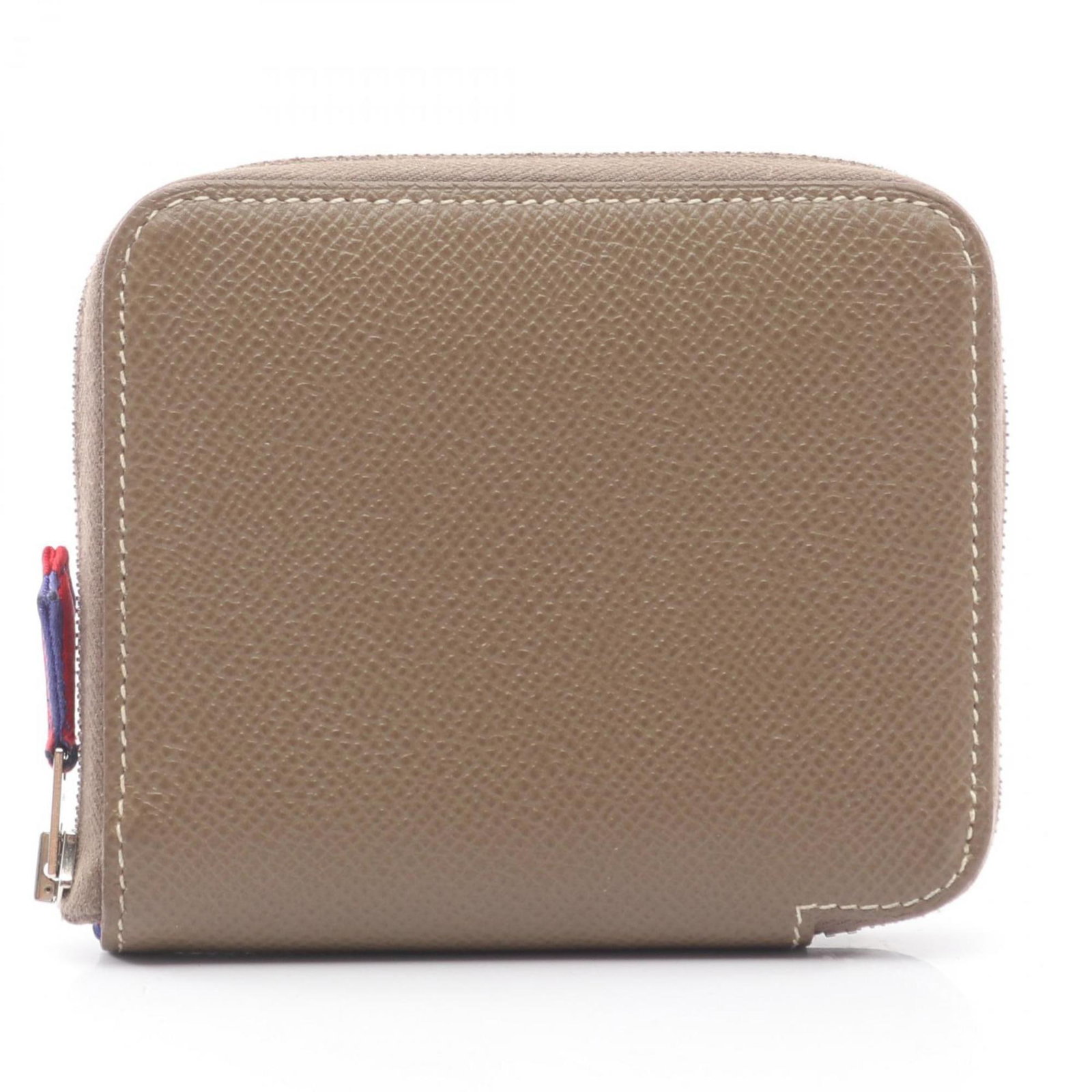 Hermes Coin Purse/ Case Epsom Leather: Hermes Coin Purse/ Case Epsom Leather A rare and elegant Hermes coin purse, crafted from luxurious Epsom leather in the timeless Etoupe Gray hue, boasts a classic design that exudes sophistication and