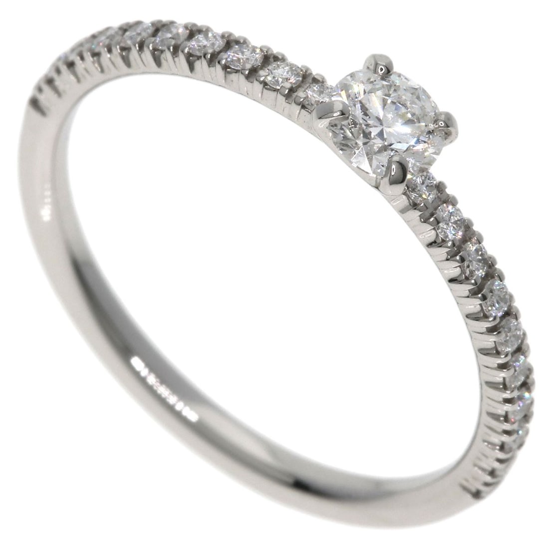 CARTIER Etincel de Cartier Diamond Ring in Platinum PT950 (#48): CARTIER Etincel de Cartier Diamond Ring in Platinum PT950 (#48) A stunning Cartier diamond ring in platinum, the Etincel de Cartier boasts a sleek and sophisticated design, set with a rare D color dia