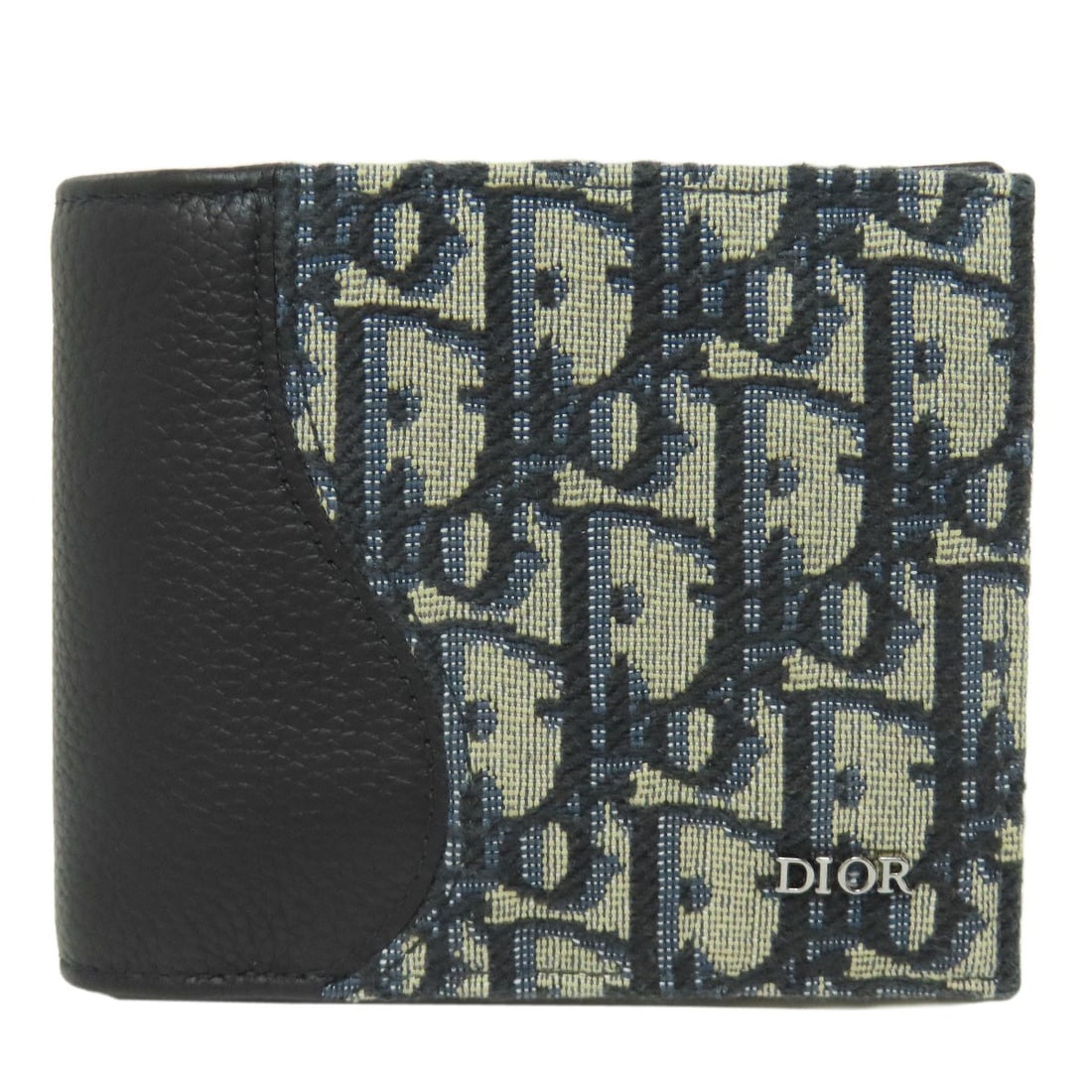 Christian Dior Canvas Bifold Wallet with Coin Pocket Trotter Pattern: Christian Dior Canvas Bifold Wallet with Coin Pocket Trotter Pattern Elevate your everyday style with the iconic Christian Dior canvas bifold wallet, boasting a sleek black exterior and Trotter patter
