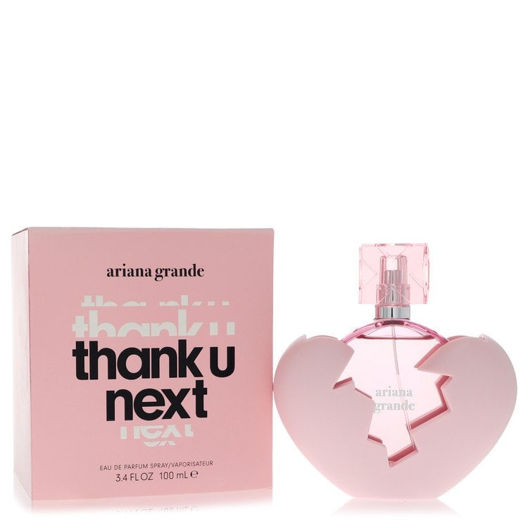 Ariana Grande Thank U, Next Perfume By Eau De Parfum Spray: Ariana Grande Thank U, Next Perfume By Eau De Parfum Spray Indulge in the sweet scent of Ariana Grande's signature perfume, Thank U, Next! This 3.4 oz Eau De Parfum Spray is packed with a fragrance th