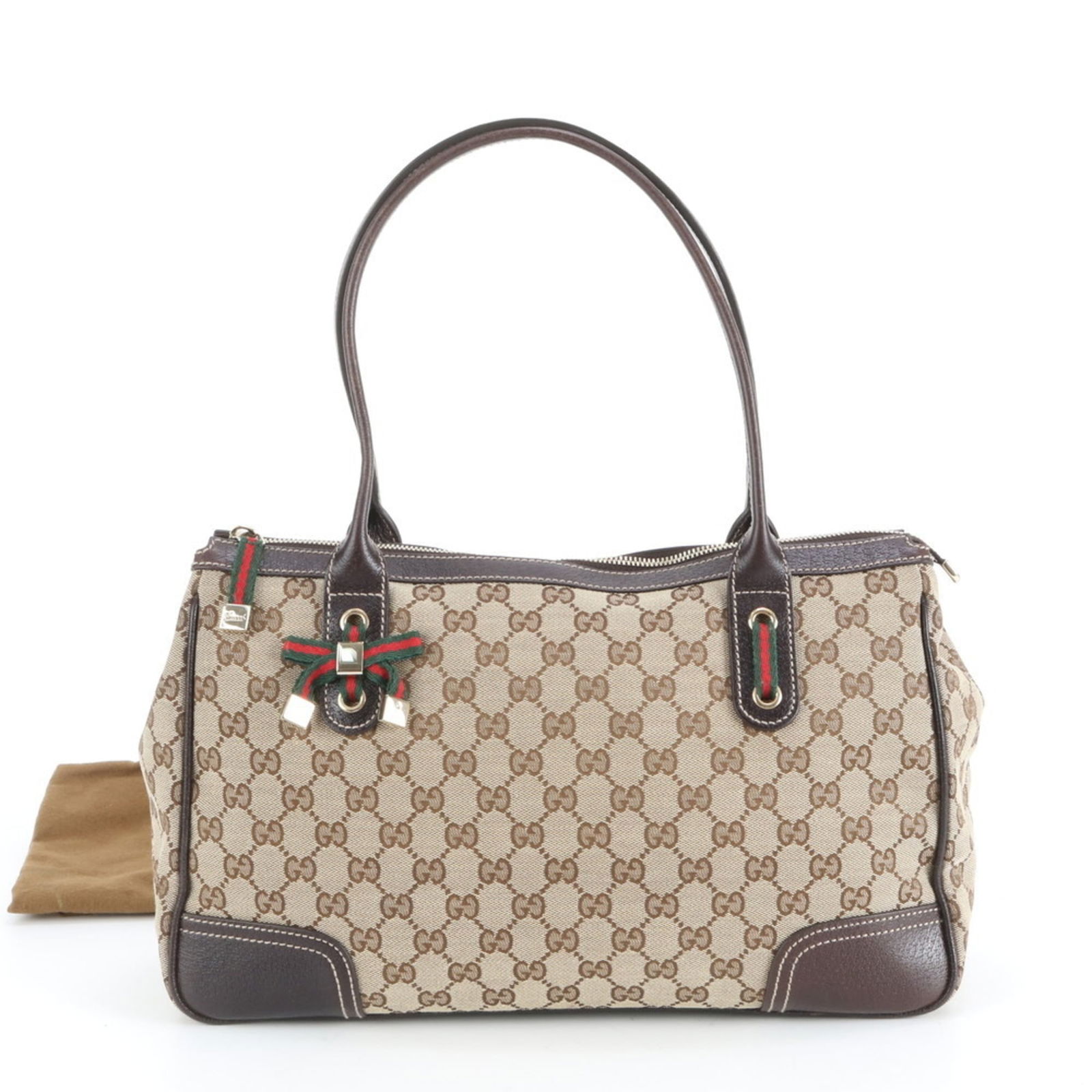 Canvas - Gucci Handbag - Shoulder Bag - Tote Bag Leather (1 of 9)