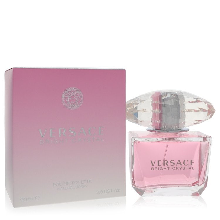 Versace Eau De Toilette Spray - Bright Crystal Perfume: Versace Eau De Toilette Spray - Bright Crystal Perfume Experience the timeless elegance of Versace with their iconic Bright Crystal Eau De Toilette Spray, a 3 oz perfume that exudes sophistication and