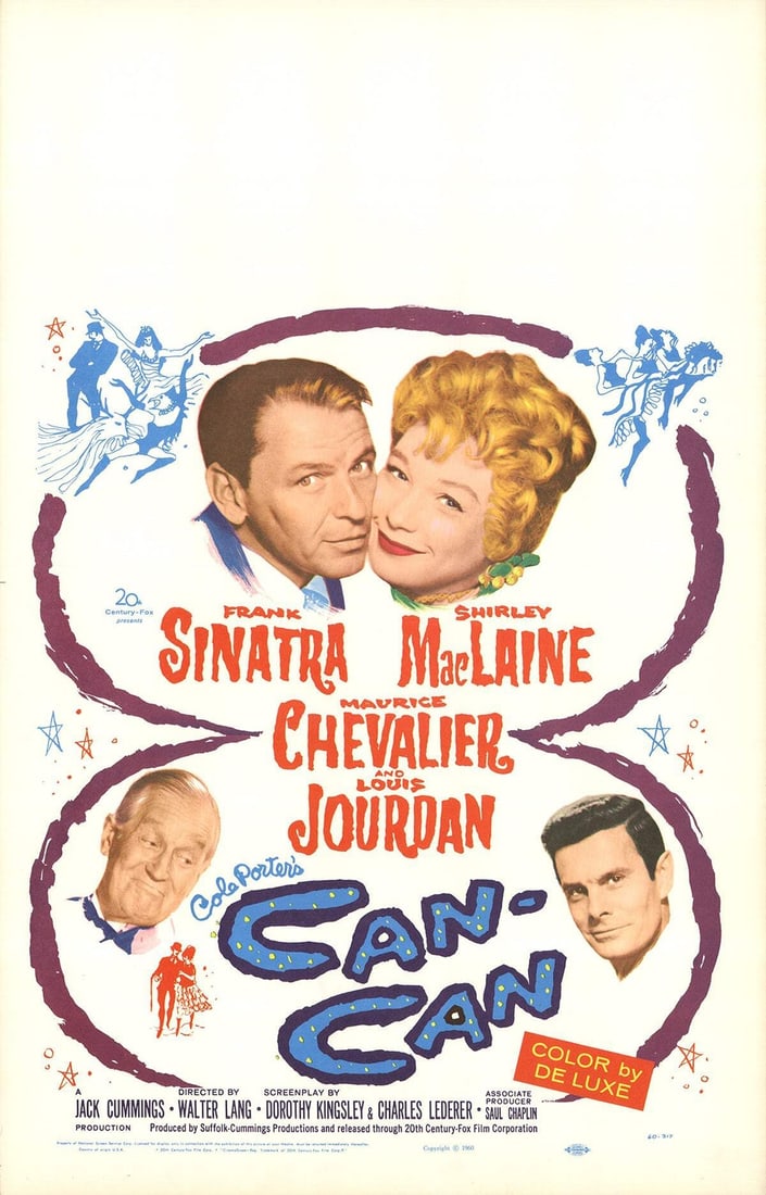 Multicol ARTIST UNKNOWN Cole Porter's Can-Can 22" x 14" Poster 1960 Contemporary: Multicol ARTIST UNKNOWN Cole Porter's Can-Can 22" x 14" Poster 1960 Contemporary Experience the iconic charm of Cole Porter's Can-Can, captured in a stunning 1960 offset lithograph poster. Measuring 2