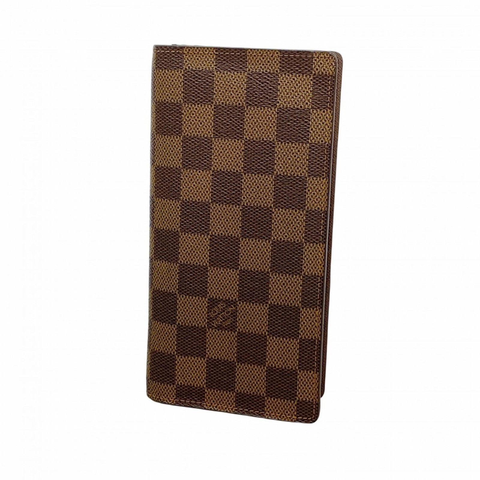 Louis Vuitton Bi-Fold Long Wallet: Louis Vuitton Bi-Fold Long Wallet A stylish and functional Louis Vuitton bi-fold long wallet, perfect for everyday carry, boasts the iconic Ebene monogram pattern on its durable leather exterior. With